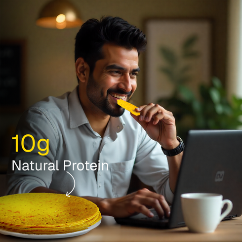 Prolicious Garlic Bread Khakhra 10g Natural Protein