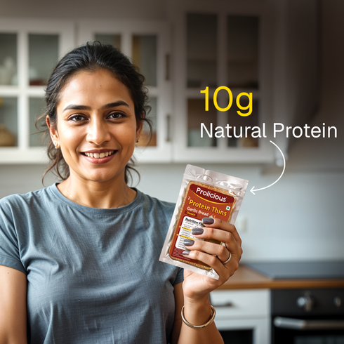Prolicious Garlic Bread Protein Thins 10g Natural Protein
