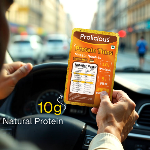 Prolicious Masala Noodles Protein Thins 10g Natural Protein Gluten Free