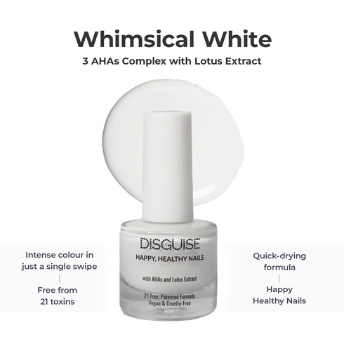 Disguise Happy Healthy Nail Polish Whimsical White 123