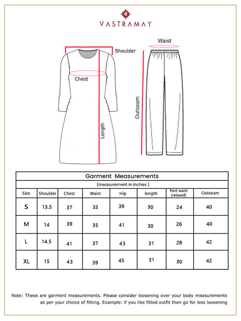 Vastramay Women's Summer Cotton Embellished Sharara Set