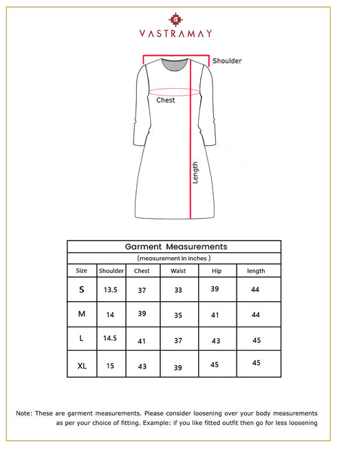 Vastramay Women's Blue Printed Cotton Tie-up Kurta