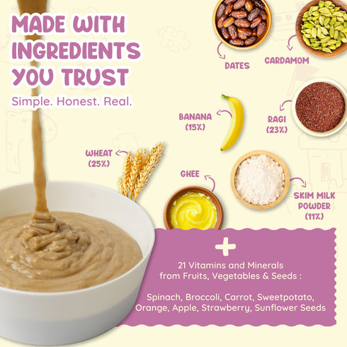 Rorosaur Wheaty Ragi Baby Porridge Mix