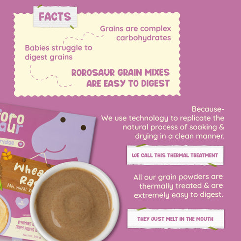 Rorosaur Wheaty Ragi Baby Porridge Mix