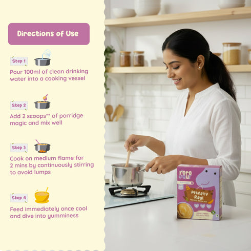 Rorosaur Wheaty Ragi Baby Porridge Mix