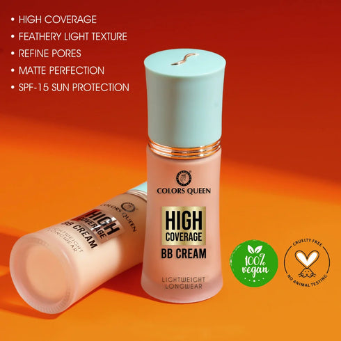 Colors Queen High Coverage BB Cream Foundation | 50 Gram