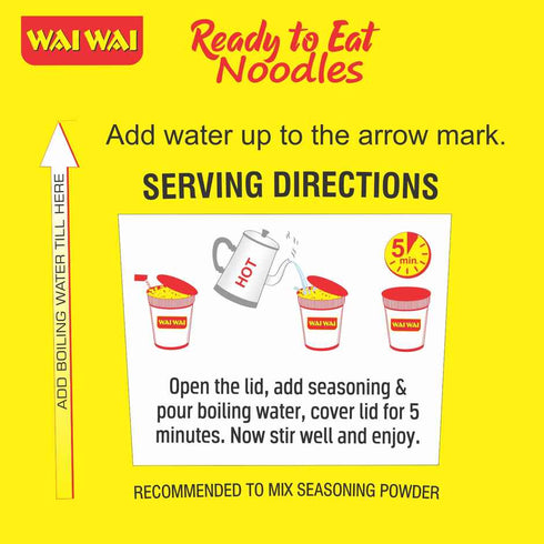 Wai Wai Ready To Eat Chicken Flavour Instant Cup Noodles 75g