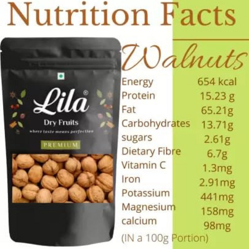 Lila Dry Fruits Walnut In Shell