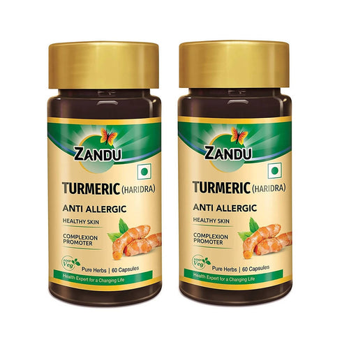 Zandu Turmeric |Haridra Anti Allergic Capsules|60Caps
