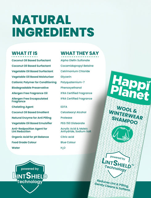 Happi Planet Wool & Winter Wear Shampoo