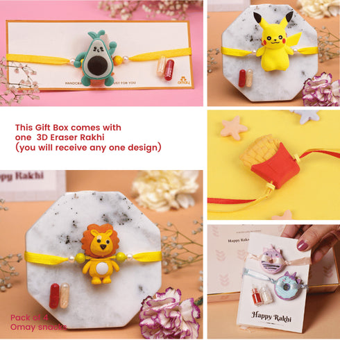 Omay Foods Kids Favorite Rakhi Gift Box