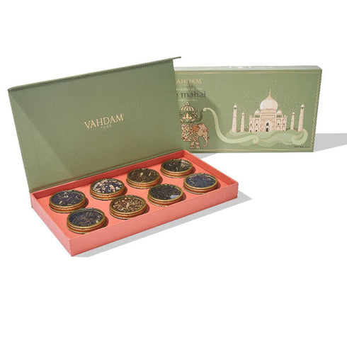 Vahdam Tea Weekend At The Taj Mahal Gift Set 8 Teas