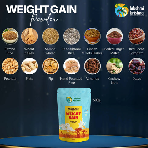Lakshmi Krishna Naturals Natural Mass Powder for Weight Gain