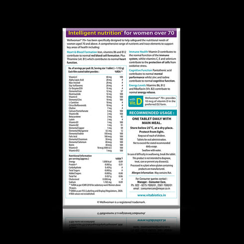 Vitabiotics Wellwoman 70+