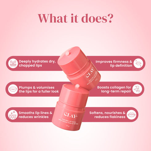 ClayCo Sakura Lip Mask with PDRN & Peptide