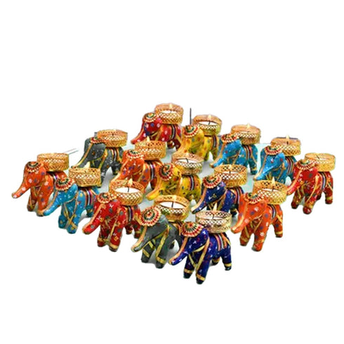 arvind's Handmade Elephant Candle Diwali Decorations