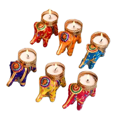 arvind's Handmade Elephant Candle Diwali Decorations