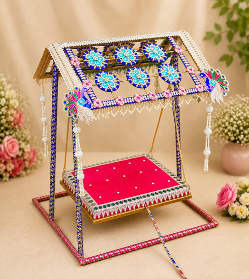 Thikaasha Handcrafted Metal Jhula – Elegant Decorative Swing