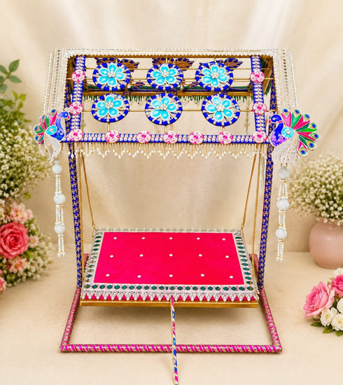 Thikaasha Handcrafted Metal Jhula – Elegant Decorative Swing