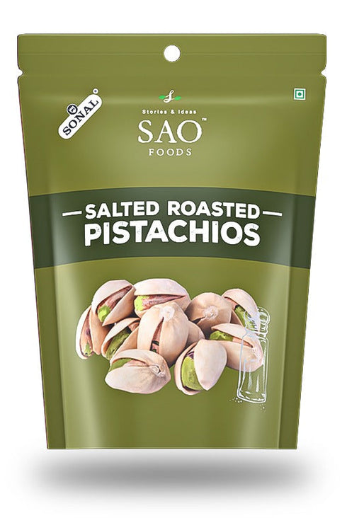 SAO Foods Salted Roasted Pistachios 110gm