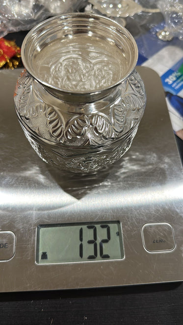 Pure Silver Asthalaxmi Design Kalasham132 grams