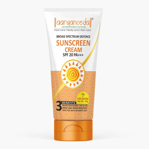 Aaryanveda Sunscreen Cream (SPF-20)