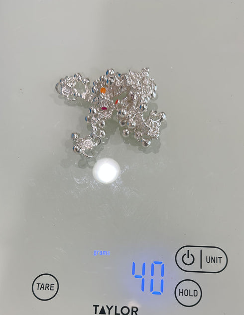 Pure Silver Enamels Color Anklets 40g