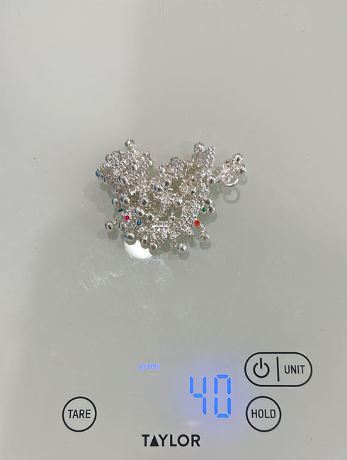 Pure Silver Color Anklets 40g