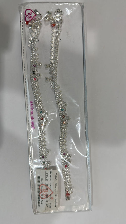 Pure Silver Anklets 38grams