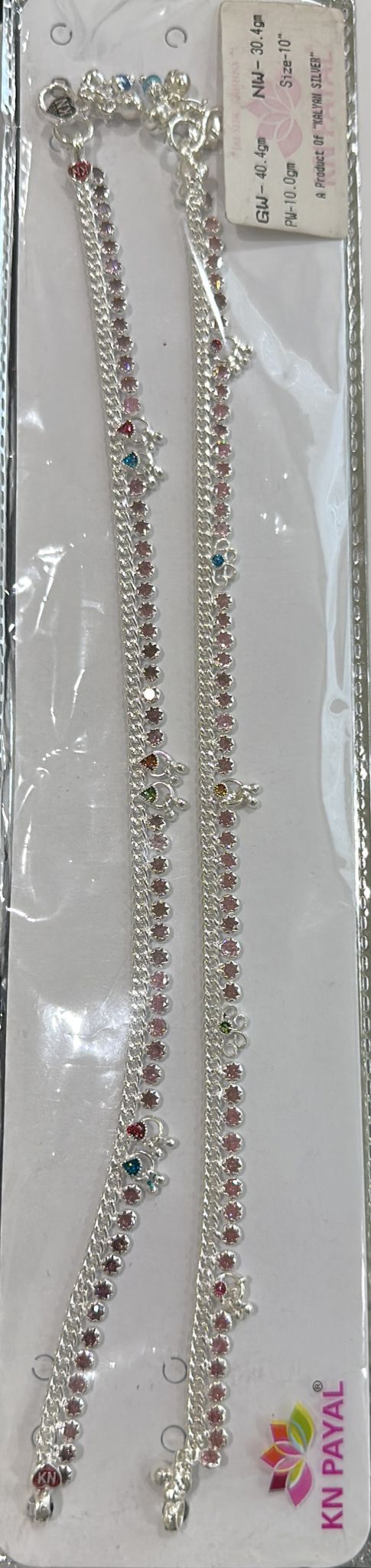 Pure Silver Payal For Women 40g