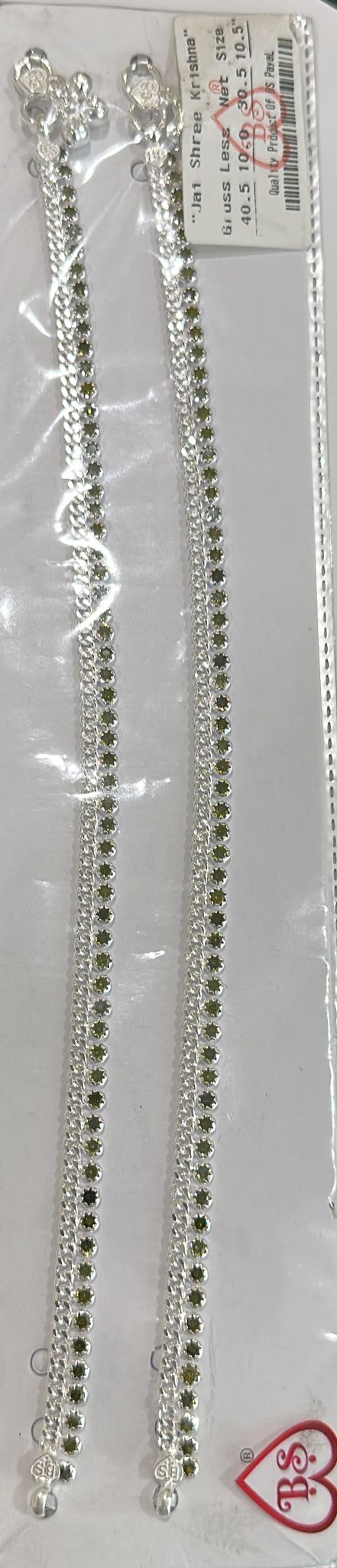 Pure Silver Anklet Payal 40.5gram