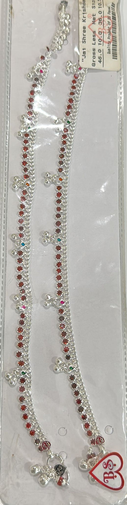 Pure Silver Anklets 46 grams