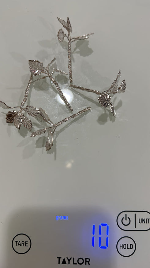 Pure Silver Tulsi Dalam 10 Grams( Pack of 5 )