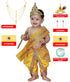Raj Fancy Baby Krishna Brocade Fabric Janmashtami Mythological Character Costume | Yellow