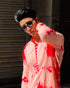 Kzari Red Mirror Kurta