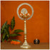 Brass Stand Diya With More Charkar 0.87kg(Pack Of 2)