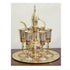Brass Showpiece Surahi Set With 6 Wine Glasses