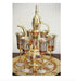 Brass Showpiece Surahi Set With 6 Wine Glasses