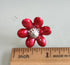 Pure Silver Red Color Flowers 9g (Pack of 3)