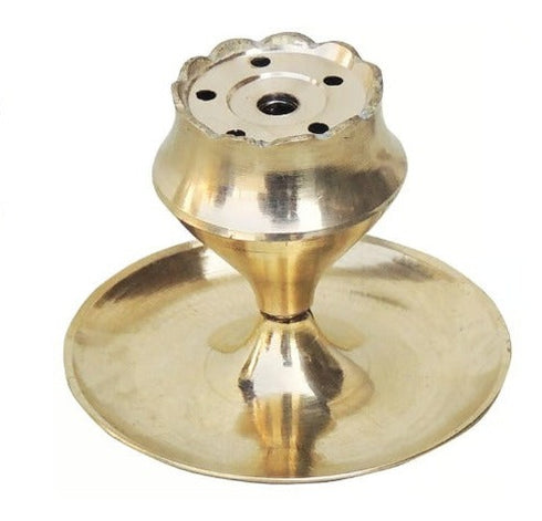 Brass Round Agarbatti Stand 54gm