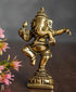 Brass Dancing Ganesha Idol Murti 255gm
