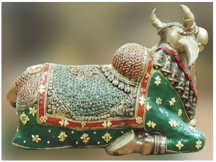 Brass Nandi Idol Statue 18Kg