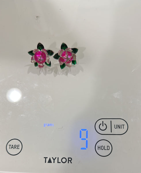 Pure Silver Pink Lotus Flowers 9g (Pack of 2)