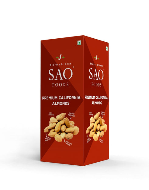 SAO Foods Roasted & Unsalted Premium California Almonds