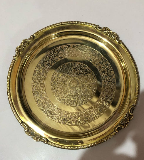 Brass Thali Embose 0.3kg