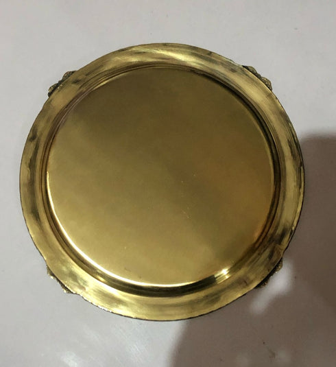Brass Thali Embose 0.3kg