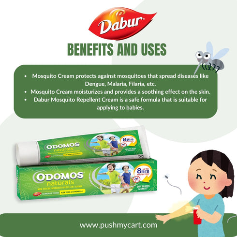 Dabur Odomos Naturals Mosquito Repellent Cream