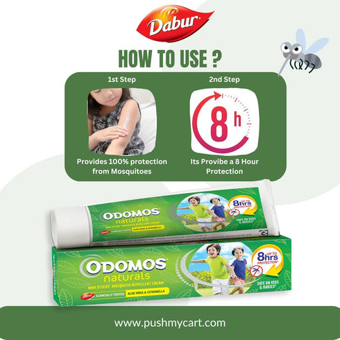Dabur Odomos Naturals Mosquito Repellent Cream