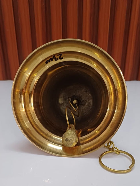Brass Hanging Pooja Bell White Color 0.62Kg