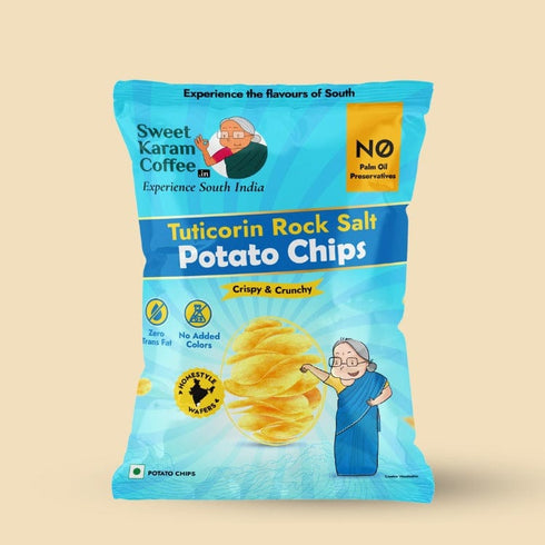 Sweet Karam Coffee Potato Chips - Tuticorin Rock Sea Salt
